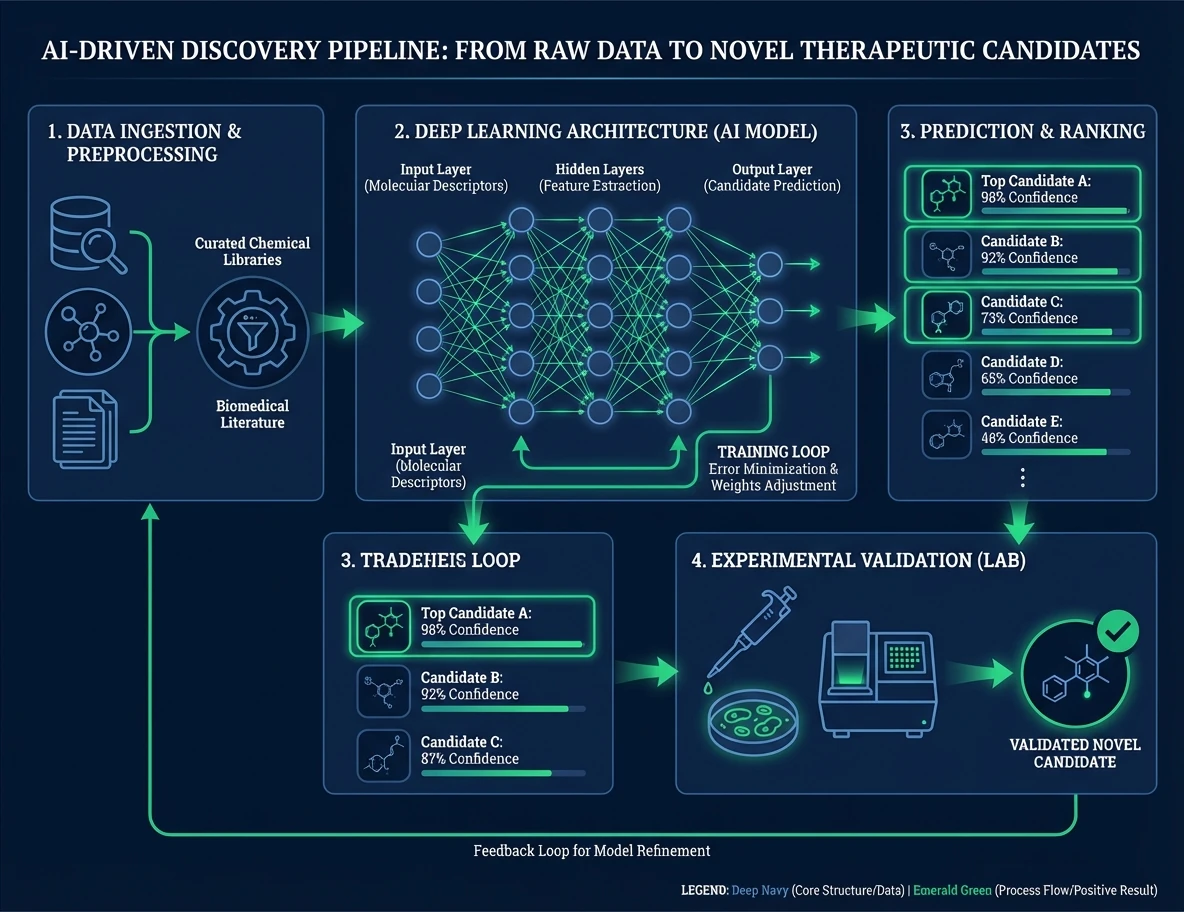 AI driven discovery pipeline